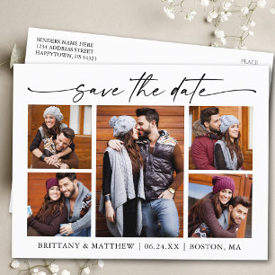 Carte Postale Calligraphie Moderne Encre 5 Photos Enregistrer La