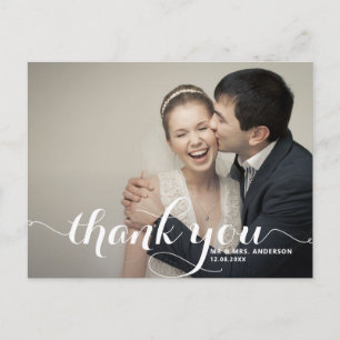 Carte Postale Calligraphie Script Mariage photo