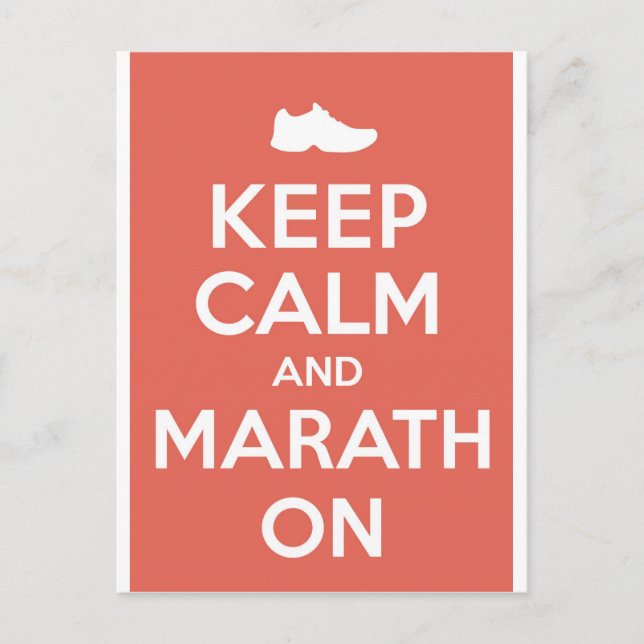 Carte Postale Calme et marathon (Devant)