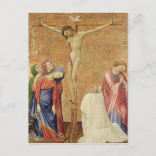 Carte Postale Calvaire avec un moine carthusien, 1389-95