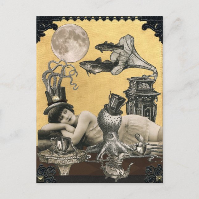 Carte postale Calypso Steampunk (Devant)