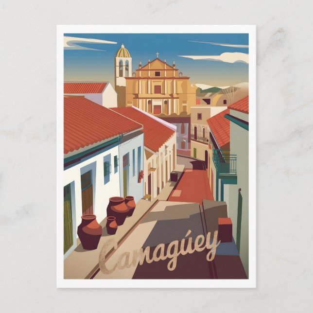 Carte Postale Camagüey Vintage (Devant)