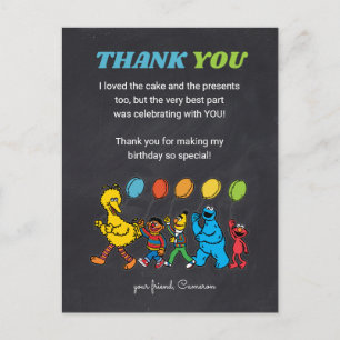 Carte Postale Camarades de la rue Sésame   Ballons d'anniversair