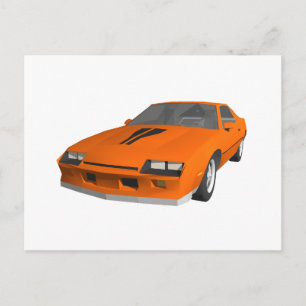 Carte Postale Camaro Sports Voiture des années 80 : 3D Modèle :