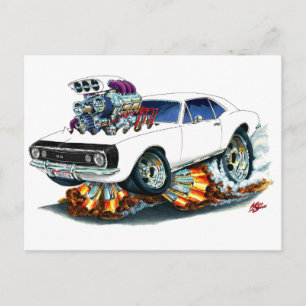 Carte Postale Camaro SS noir blanc 1967