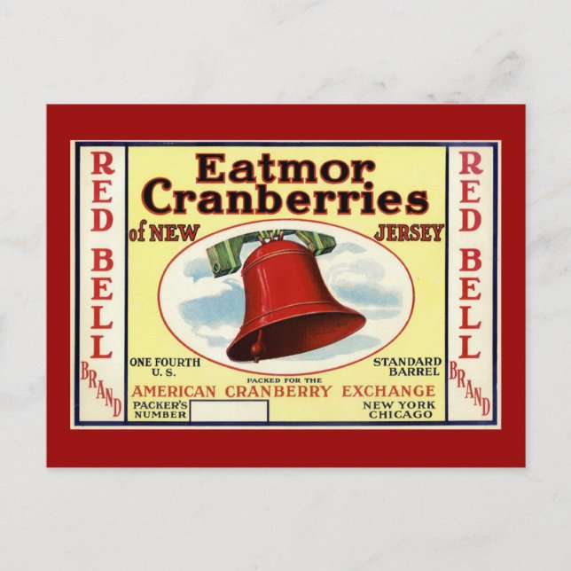 Carte Postale Camberry Red Bell du New Jersey (Devant)