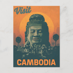 Carte Postale Cambodge mystique au lever du soleil