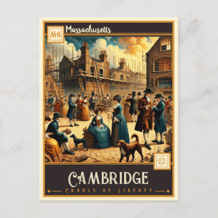Carte Postale Cambridge, Massachusetts VINTAGE
