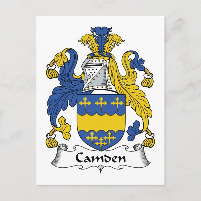 Carte Postale Camden Family Crest (Devant)