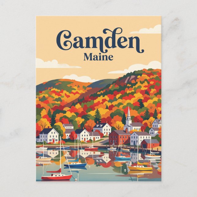 Carte Postale Camden, Maine, États-Unis (Devant)