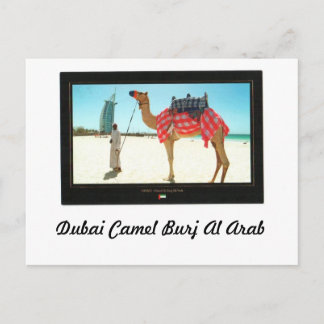 Carte Postale Camel de Dubaï Burj Al Arab