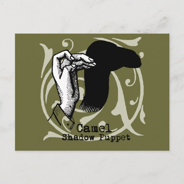 Carte Postale Camel Hand Puppet Shadow Games (Devant)