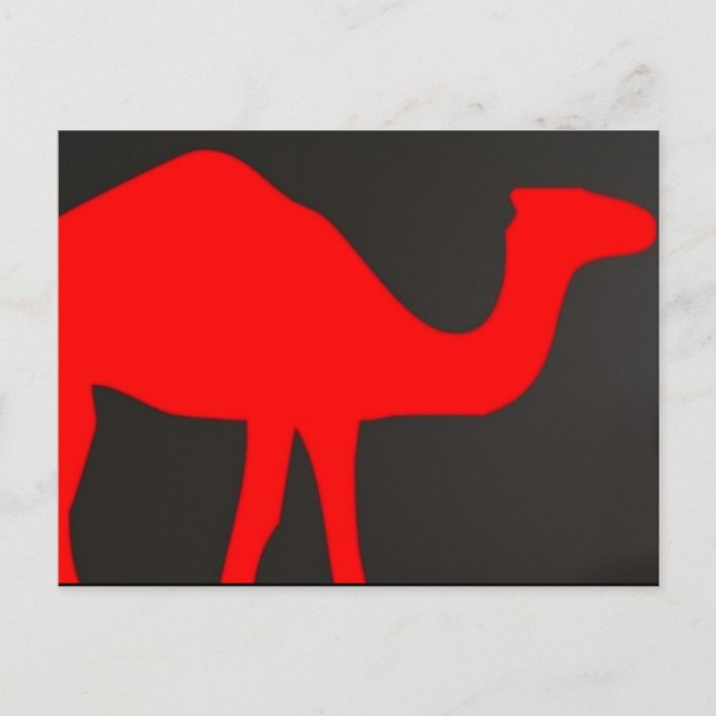 CARTE POSTALE CAMEL SILOUETTE (Devant)