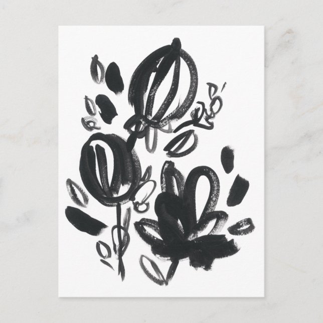 Carte Postale Cameo Bloom - Noir et Blanc (Devant)