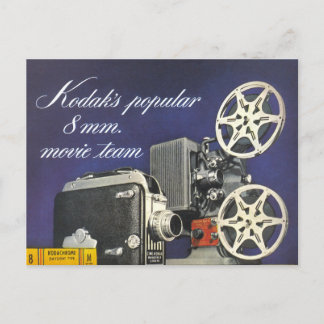 Carte Postale Caméra de cinéma et projecteur 1942