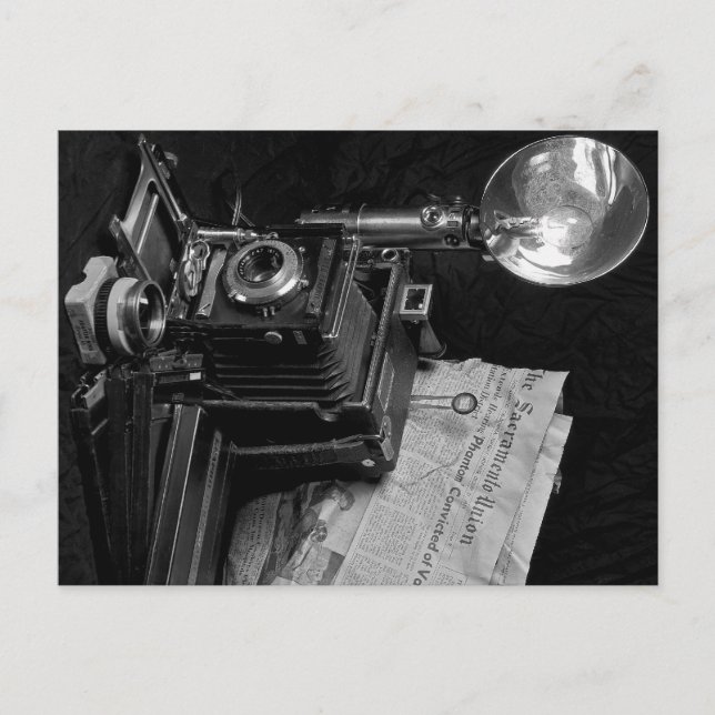 Carte Postale Caméra de presse classique (Devant)