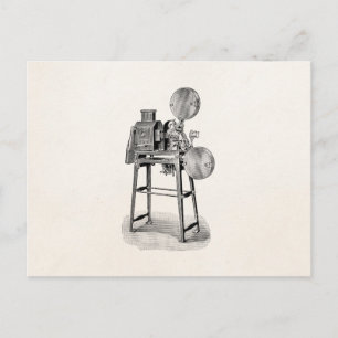 Carte Postale Caméra Vieux Film vintage Équipement cinématograph