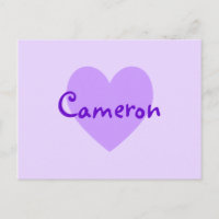 Cameron en violet