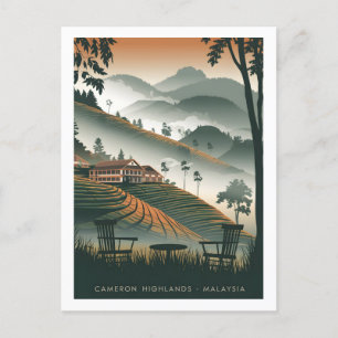 Carte Postale Cameron Highland Malaisie