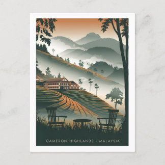 Carte Postale Cameron Highland Malaisie