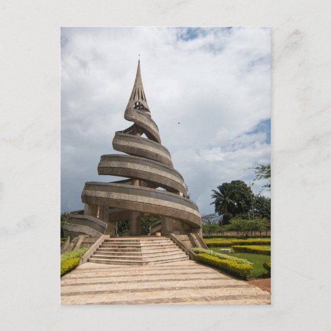 Carte Postale Cameroun - Yaounde - Le Monument de la Réunificati (Devant)