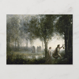 Carte Postale Camille Corot - Orpheus Leading Eurydice