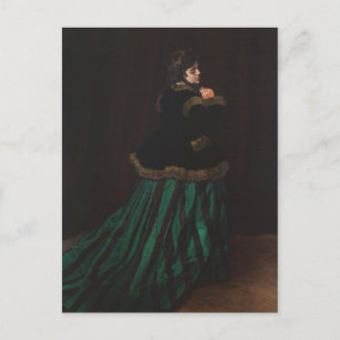 Carte Postale Camille (Femme en robe verte) par Claude Monet