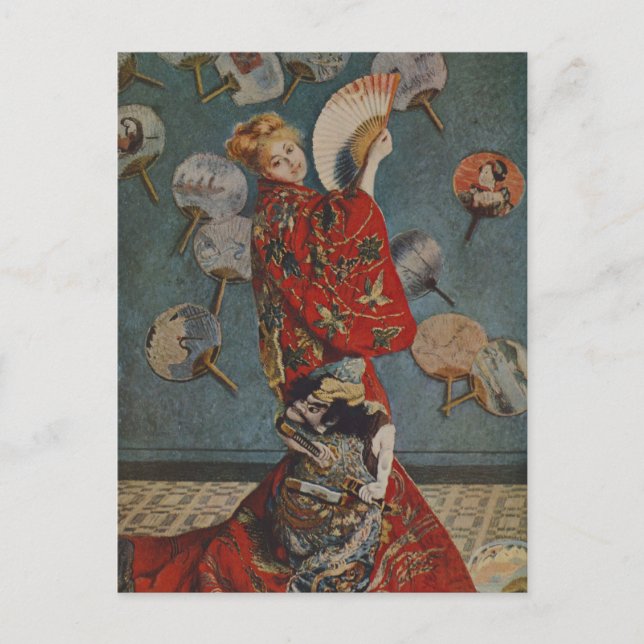 Carte Postale Camille Monet en costume japonais par Claude Monet (Devant)