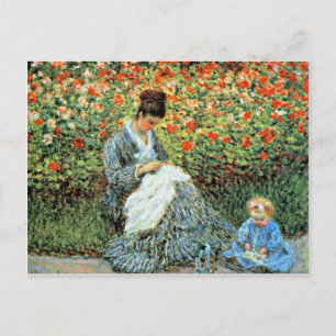 Carte Postale Camille Monet & Enfant Fête des Mères