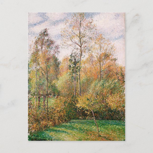 Carte Postale Camille Pissarro - Automne, Poplars, Eragny (Devant)