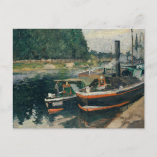 Carte Postale Camille Pissarro - Barges à Pontoise