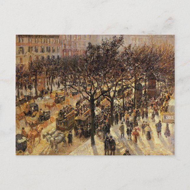Carte Postale Camille Pissarro - Boulevard des Italiens Après-mi (Devant)