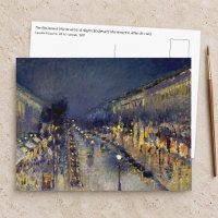 Camille Pissarro - Boulevard Montmartre la nuit