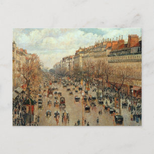 Carte Postale Camille Pissarro Boulevard Montmartre Peinture