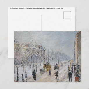 Carte Postale Camille Pissarro - Boulevards extérieurs, Effet Ne