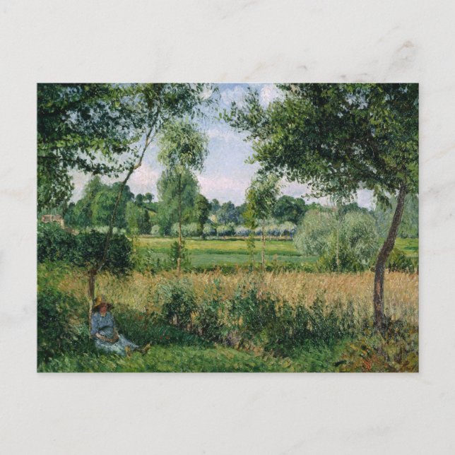 Carte Postale Camille Pissarro - Effet Soleil du matin, Eragny (Devant)