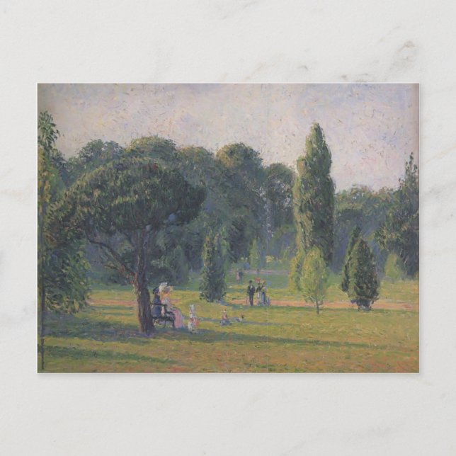 Carte Postale Camille Pissarro - Jardins De Kew, Coucher De Sole (Devant)