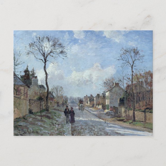 Carte Postale Camille Pissarro | La Route de Louveciennes, 1872 (Devant)