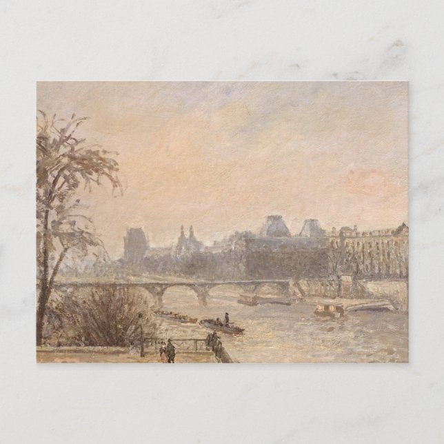 Carte Postale Camille Pissarro | La Seine et le Louvre, 1903 (Devant)