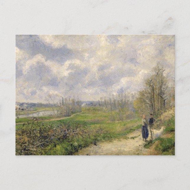 Carte Postale Camille Pissarro | La Sente du Chou, près de Ponto (Devant)