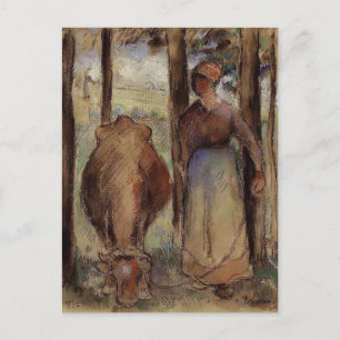 Carte Postale Camille Pissarro : La Vache