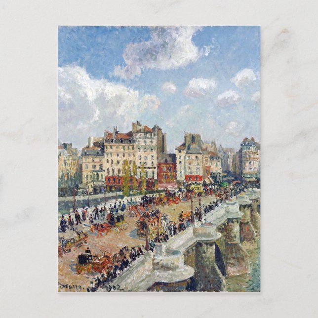 Carte Postale Camille Pissarro Le Pont-Neuf (Devant)