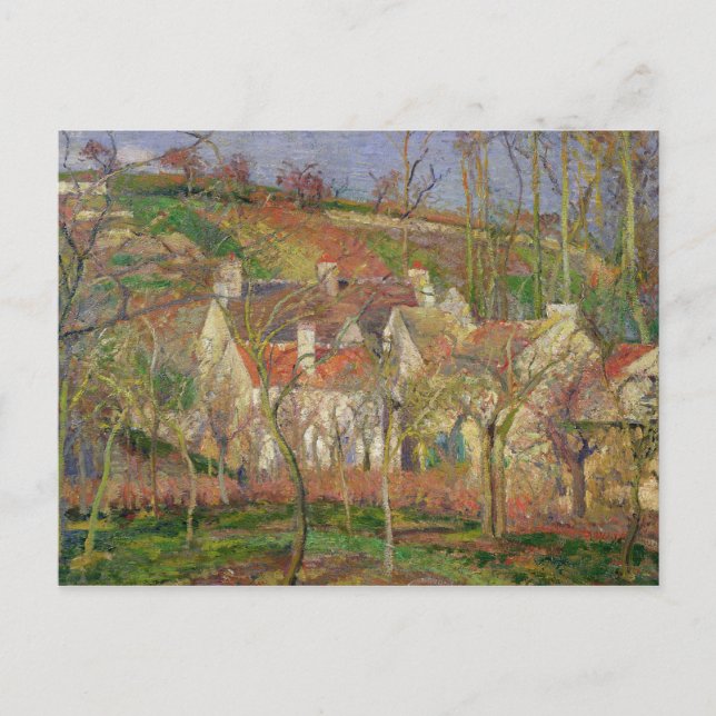 Carte Postale Camille Pissarro | Les toits rouges, ou l'angle d' (Devant)