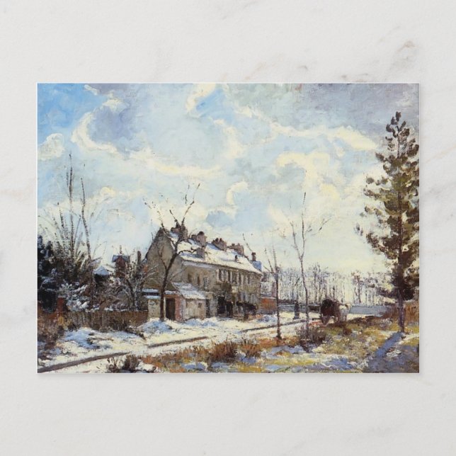 Carte Postale Camille Pissarro - Louveciennes Effet neigeux du c (Devant)