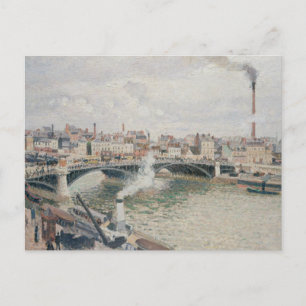 Carte Postale Camille Pissarro - Matin, Un Jour D'Éclair, Rouen