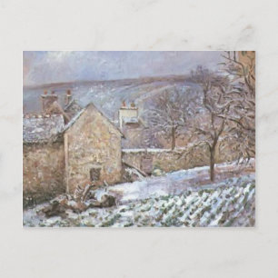 Carte Postale Camille Pissarro - Neige à l'Hermitage, Pontoise