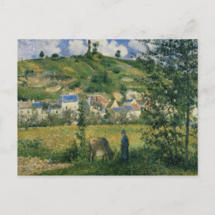 Carte Postale Camille Pissarro Paysage à Chaponval, 1880