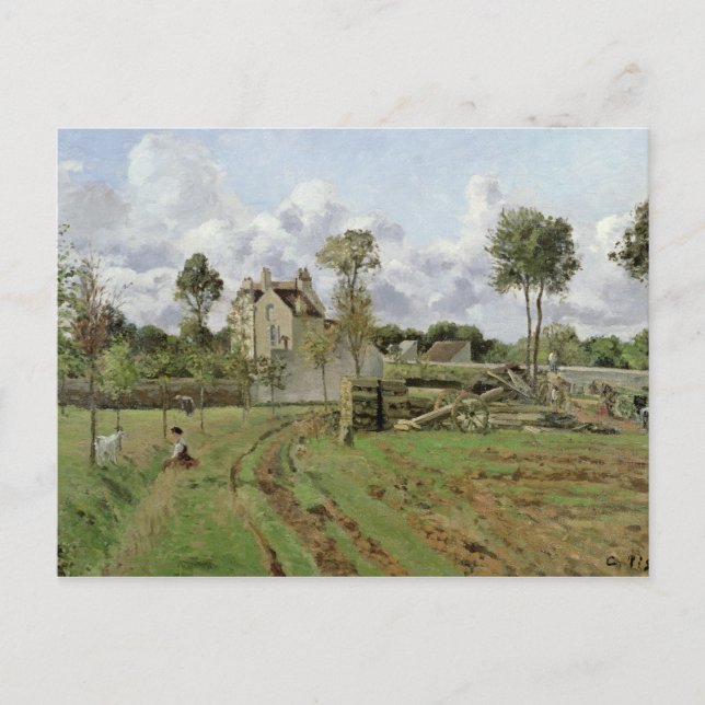 Carte Postale Camille Pissarro | Paysage, Louveciennes, c.1872 (Devant)