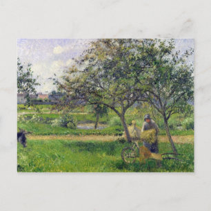 Carte Postale Camille Pissarro   The Wheelbarrow, Orchard, c.188
