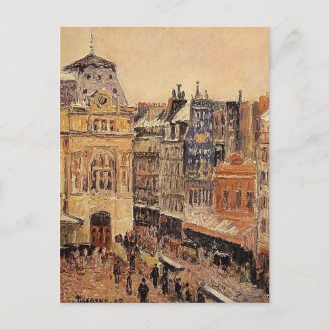 Carte Postale Camille Pissarro - Vue sur Paris, rue d'Amsterdam (Devant)